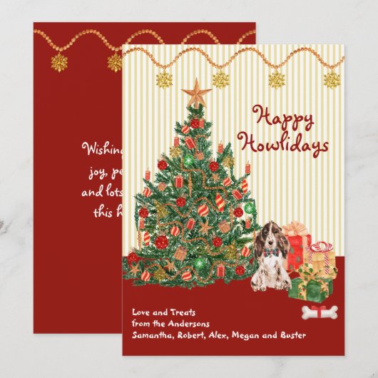 prettige feestdagen Cadeaus met bruine cocktails (Voorkant / Achterkant)