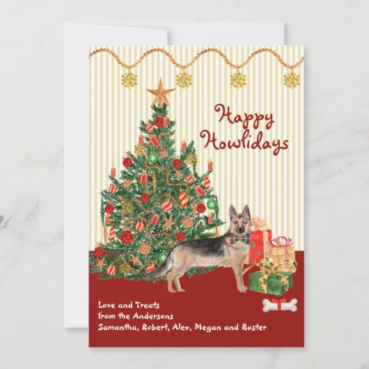 prettige feestdagen Cadeaus van de Shepherd Dog Tr (Voorkant)