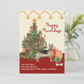 prettige feestdagen Cadeaus van de Shepherd Dog Tr (Staand voorkant)