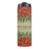 prettige feestdagen Cadeaustaart Thermosbeker (Voorkant)