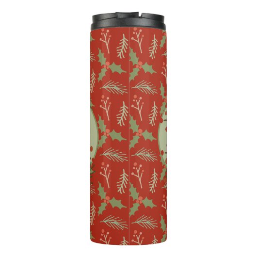 prettige feestdagen Cadeaustaart Thermosbeker (Achterkant)