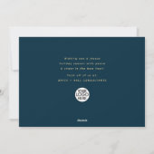 Prettige feestdagen Calligrafie Script Business |  Feestdagenkaart (Achterkant)