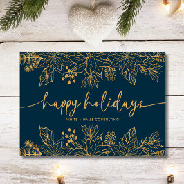 Prettige feestdagen Calligrafie Script Business |  Feestdagenkaart