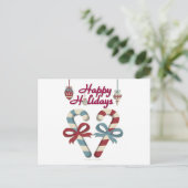 prettige feestdagen Candy Cane Heart (Staand voorkant)