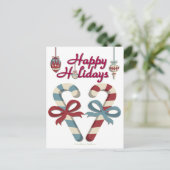 prettige feestdagen Candy Cane Heart (Staand voorkant)