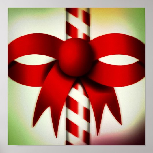 prettige feestdagen Candy Cane Poster (Voorkant)