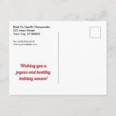 prettige feestdagen Candy Canes Chiropractic (Achterkant)