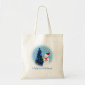 prettige feestdagen Canvas Bag Tote Bag (Voorkant)