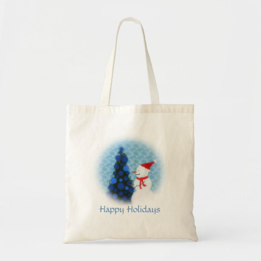 prettige feestdagen Canvas Bag Tote Bag (Voorkant)