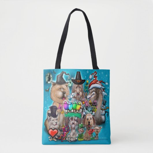 prettige feestdagen Canvas tas (Voorkant)