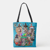 prettige feestdagen Canvas tas (Achterkant)