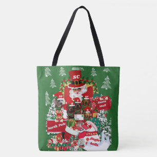 Prettige feestdagen Canvas tas van mevrouw