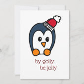 prettige feestdagen Card Penguin Feestdagenkaart (Voorkant)