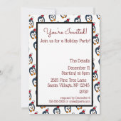 prettige feestdagen Card Penguin Kaart (Achterkant)