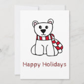 prettige feestdagen Card Polar Beer Feestdagenkaart (Voorkant)