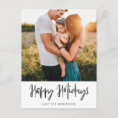 Prettige feestdagen Casual Hand Schrijven Foto Bri (Voorkant)