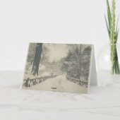 Prettige feestdagen - Central Park Wintersneeuw Kaart (Achterkant)