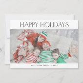 PRETTIGE FEESTDAGEN CHARLIE Black Foto van Kerstmi Feestdagenkaart (Voorkant)