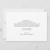 PRETTIGE FEESTDAGEN CHARLIE Black Foto van Kerstmi Feestdagenkaart (Achterkant)