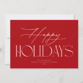 Prettige feestdagen Chic Elegance Feestdagenkaart (Voorkant)