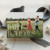 Prettige feestdagen Chic Elegant Typografie Feestdagenkaart