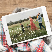 Prettige feestdagen Chic Elegant Typografie Feestdagenkaart