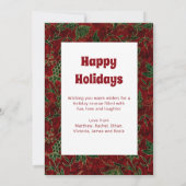 Prettige feestdagen Chic Feestelijke Kerstmis Fami (Achterkant)