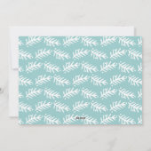 prettige feestdagen Chic Hand Lettered Holiday Fot Feestdagenkaart (Achterkant)