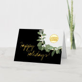 Prettige feestdagen Chic krans Zakelijke Logo Eleg (Voorkant)