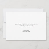 prettige feestdagen Chic Wreath Logo Company kerst Feestdagenkaart (Achterkant)