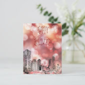 Prettige feestdagen Chicago 2021 Skyline Briefkaart (Staand voorkant)