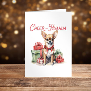 Prettige feestdagen Chihuahua Christmas Kaart