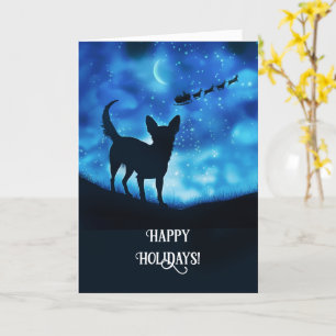 Prettige feestdagen Chihuahua Christmas Kaart