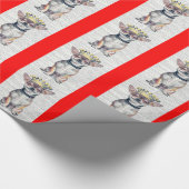 PRETTIGE FEESTDAGEN CHIHUAHUA KERSTPAPIER CADEAUPAPIER (Hoek)