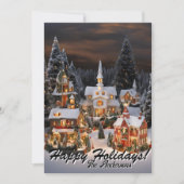 Prettige feestdagen Christmas 5 Village, Kaart (Voorkant)