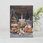 Prettige feestdagen Christmas 5 Village, Kaart (Staand voorkant)