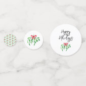 Prettige feestdagen Christmas Mistletoe Festive Confetti (Voorkanten)