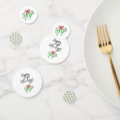 Prettige feestdagen Christmas Mistletoe Festive Confetti (Groep)