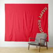 Prettige feestdagen Christmas Photobooth Achtergro Wandkleed (In Situ (horizontaal))