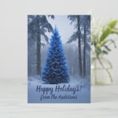 Prettige feestdagen Christmas pine 54, wenskaart Kaart (Staand voorkant)