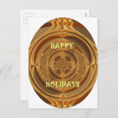Prettige feestdagen Circle Art Print/Design (Voorkant / Achterkant)