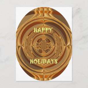 Prettige feestdagen Circle Art Print/Design
