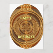 Prettige feestdagen Circle Art Print/Design (Voorkant)