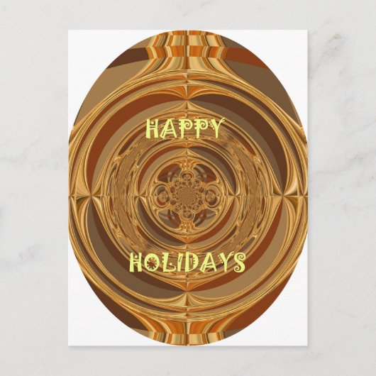 Prettige feestdagen Circle Art Print/Design (Voorkant)