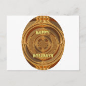 Prettige feestdagen Circle Art Print/Design (Voorkant)