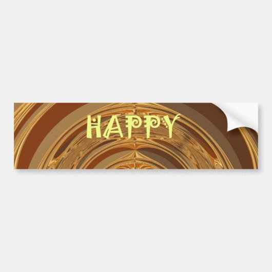 Prettige feestdagen Circle Art Print/Design Bumpersticker (Voorkant)