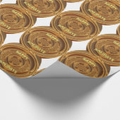 Prettige feestdagen Circle Art Print/Design Cadeaupapier (Hoek)