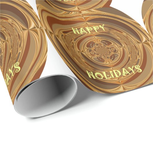 Prettige feestdagen Circle Art Print/Design Cadeaupapier (Rol Hoek)