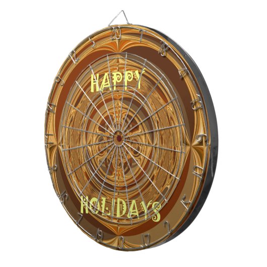 Prettige feestdagen Circle Art Print/Design Dartbord (Voorkant Rechts)