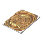 Prettige feestdagen Circle Art Print/Design Notitieblok (Linkerzijde)
